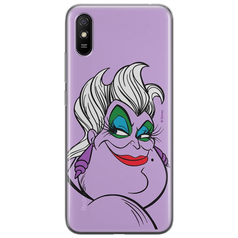ERT GROUP mobile phone case for Xiaomi REDMI 9A original and officially Licensed Disney pattern Ursula 001 optimally adapted to the shape of the mobile phone, case made of TPU