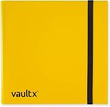 Vault X 12 Pocket Strap Binder 480 Cards Yellow 20 Pages Standard