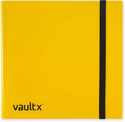 Vault X 12 Pocket Strap Binder 480 Cards Yellow 20 Pages Standard