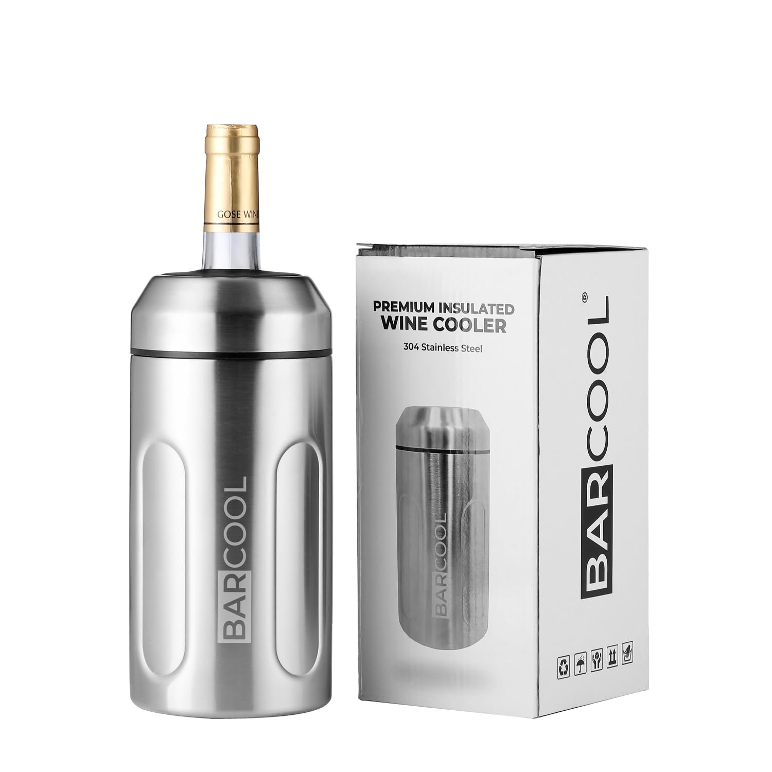 Barcool Wine Cooler - Stylish Insulated Wine Bottle Cooler for Red, White, and Champagne | Condensation-Free Design | Great Gifts for Men & Women