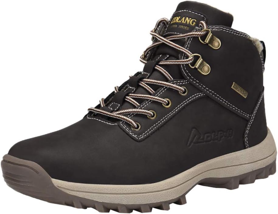Tootu Men's Skid Resistant Waterproof Outdoor Boots Climbing Tooling Shoes