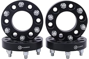 VLAOSCHI Black Forged 6x135 to 6x5.5 Wheel Adapters 1.25 Inch with 14x2.0 Studs Compatible with Ford 6 Lug 6x135 to 6x139.7 for 2004-2014 F150 | 2003-2014 Expedition | 2003-2014 Navigator - Pack of 4