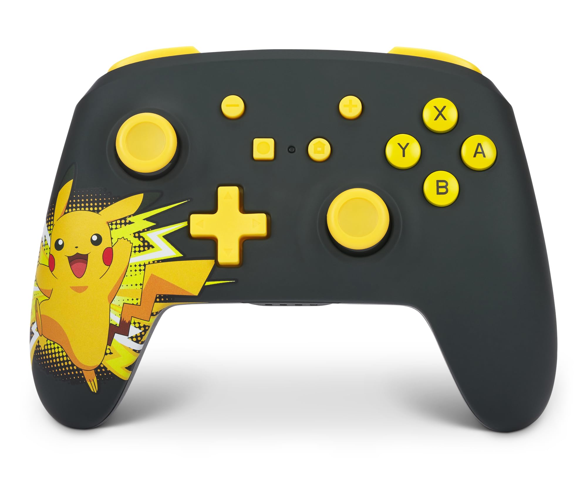 PowerA Wireless Nintendo Switch Controller - Pikachu Ecstatic, AA Battery Powered (Battery Included), Nintendo Switch Pro Controller, Mappable Gaming Buttons, Officially Licensed by Nintendo