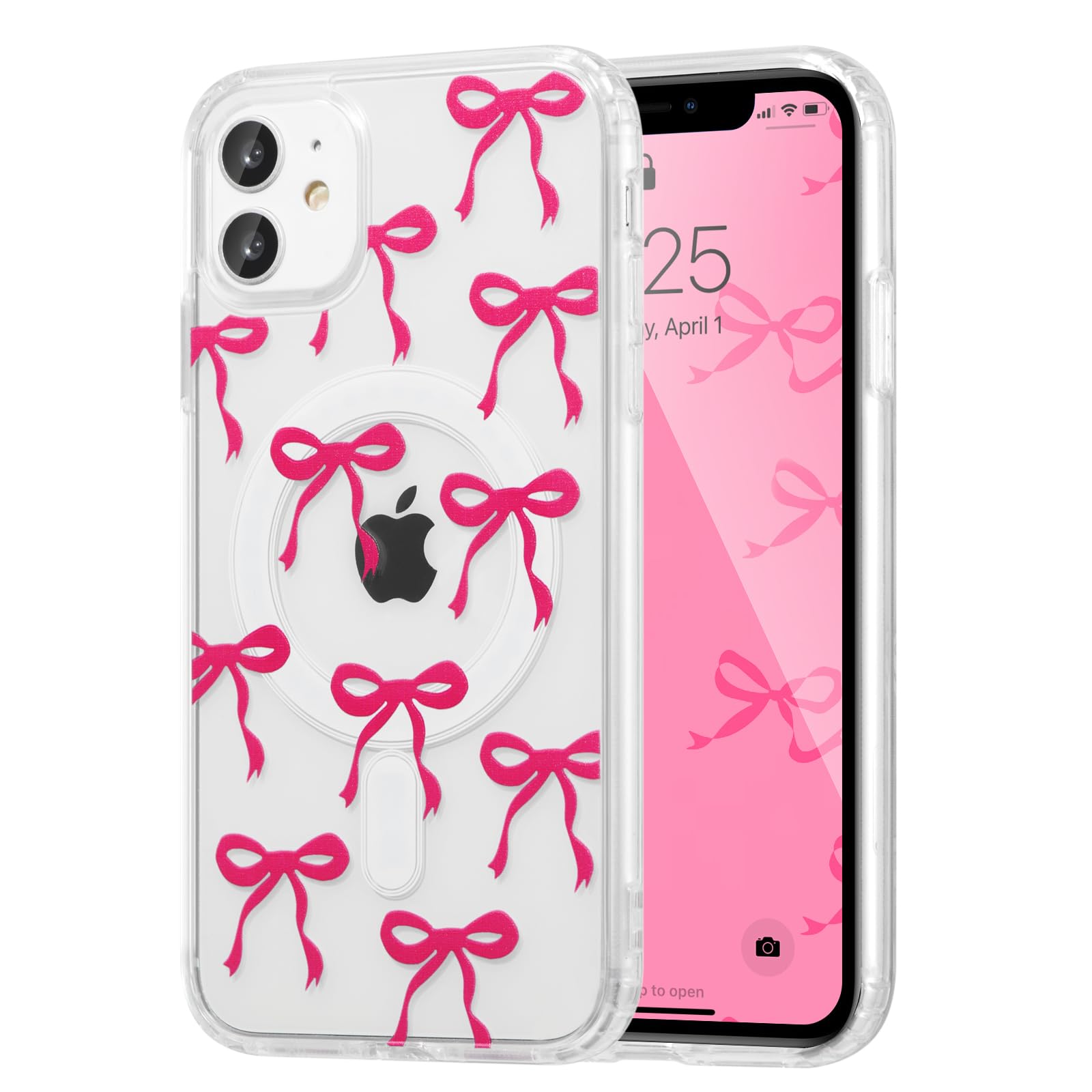 UEEBAI Magnetic for iPhone 11 Case, Bow Case