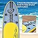 Goplus Inflatable Stand up Paddle Board Surfboard SUP Board with Adjustable Paddle Carry Bag Manual Pump Repair Kit Removable Fin for All Skill Levels, 6