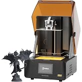 HeyGears Reflex RS Turbo Resin 3D Printer with High Contrast Amber Screen | Precision Z-axis, Plug-and-Play Workflow, Pre-Tuned Profiles, Auto Leveling, Tank Heating, Build Size 8.7 &times; 4.8 &times; 9.0 Inch