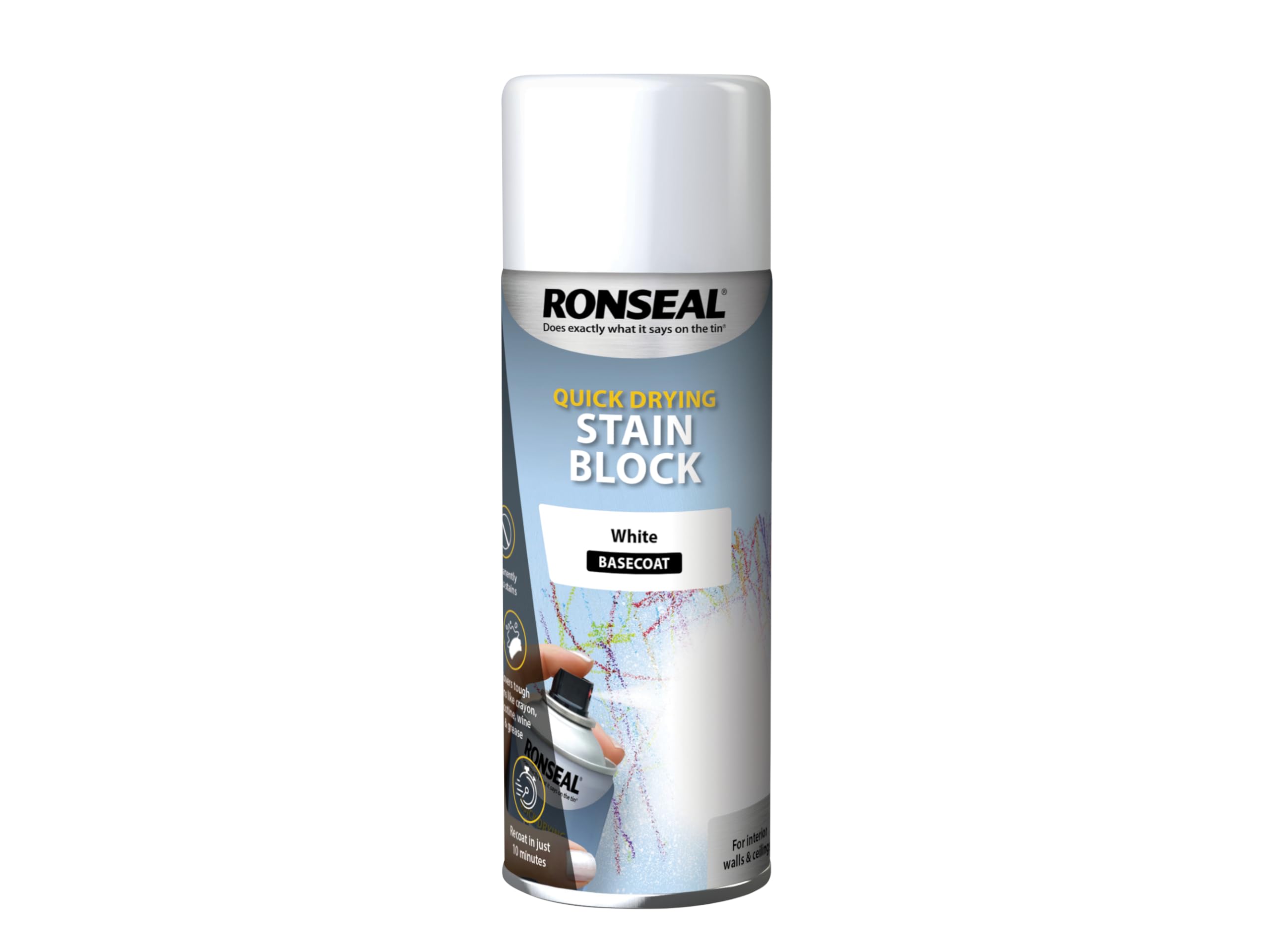 Ronseal Stain Block Aerosol White 400ml