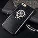iPhone 7 case with Built in Magnetic Ring Holder Anti-Scratch Ring Grip Kickstand Perfect Fit Shock Absorption 360 Degree Rotating bumper Sturdy and durable Easy to put on (Black)