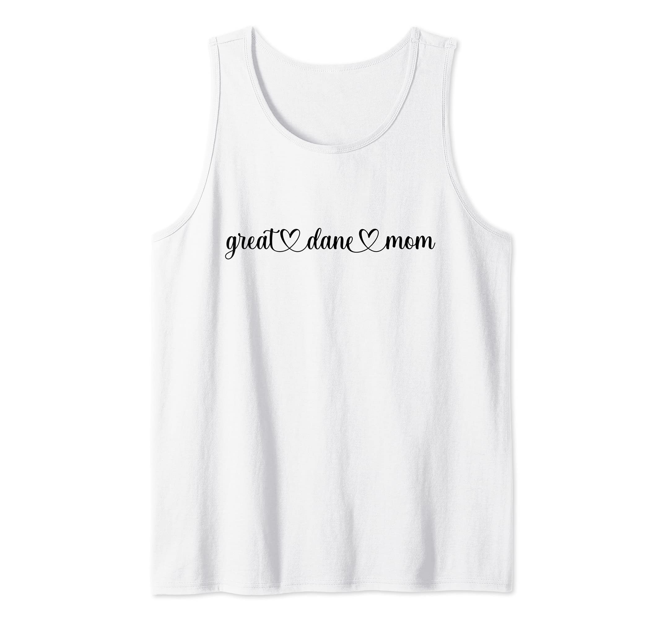 Dog Heart Love Great Dane Mom Tank Top