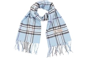 TZ Promise Tartan Plaid Cashmere Feel Classic Soft Luxurious Winter Scarf For Men Women