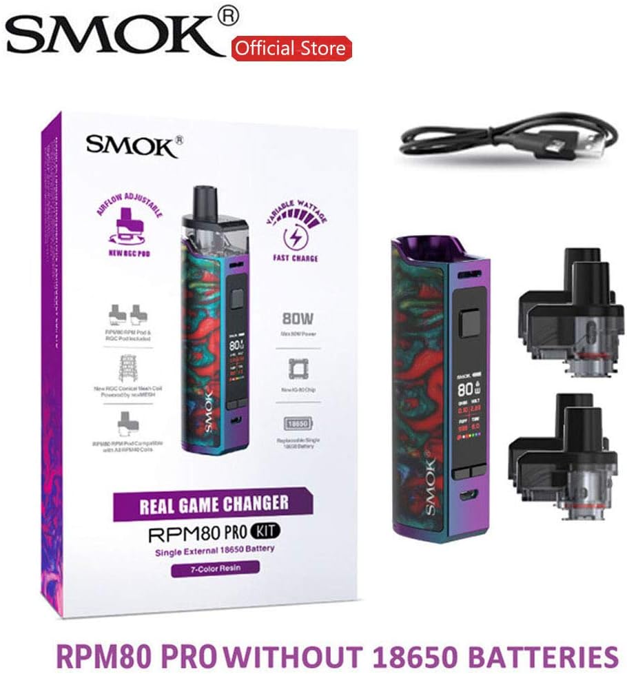 Authentic RPM80 Pro Upgraded Real kit Without Battery (7-Color Resin)