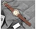 SWEES Genuine Leather Band Compatible for Galaxy Watch 42mm & Gear S2 Classic & Gear Sport, 20mm Learther Bands with Quick Release for Galaxy Watch Active 2 Smart Watch 2019 Women Men, Cinnamon Brown