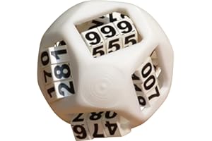 The Crazy D-1000 Game Die. 8-Sided Patent Die That Displays All Numbers from 0 to 999 in Equal Probability. Reel Dice by Drea
