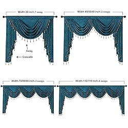 ELKCA Thick Double-Sided Chenille Valance for