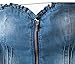 AvaCostume Womens Denim Strapless Tube Top