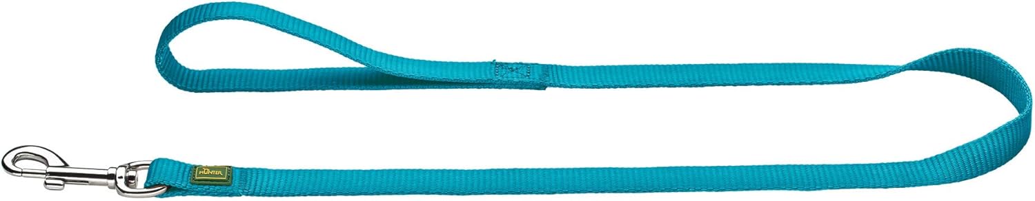 Hunter Nylon Lead, Small, Blue/Teal