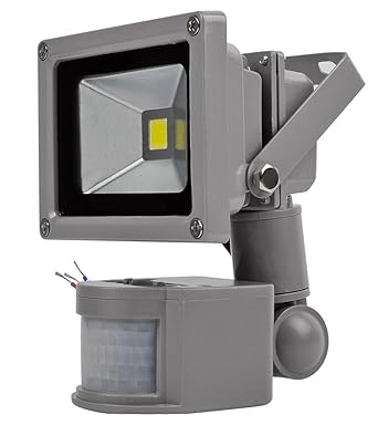 10W Foco LED con Sensor Movimiento, Proyector LED Exterior de ...