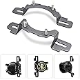 4" In LED Fog Light Mounting Bracket Adapter,LED Fog Light Front Bumper Mount Brackets Compatible with Jeep Wrangler 2013-2018 Hard Rock, Rubicon X, 10th Anniversary Editions, 75th Anniversary Edition