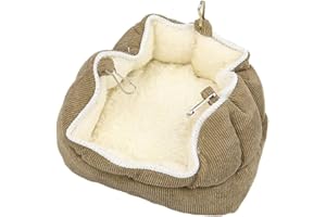 KEERSI Bird Soft Nest Hanging Hammock Bed Toy for Parrot Parakeet Cockatiel Conure Cockatoo Amazon Lovebird Finch Canary Budgie Hamster Rat Gerbils Chinchilla Cage Perch