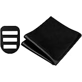 Q&J FABRIC CO. Pocket Squares for Men, 12'' Mens Womens Handkerchiefs with Pocket Square Holder for Suits Wedding Party