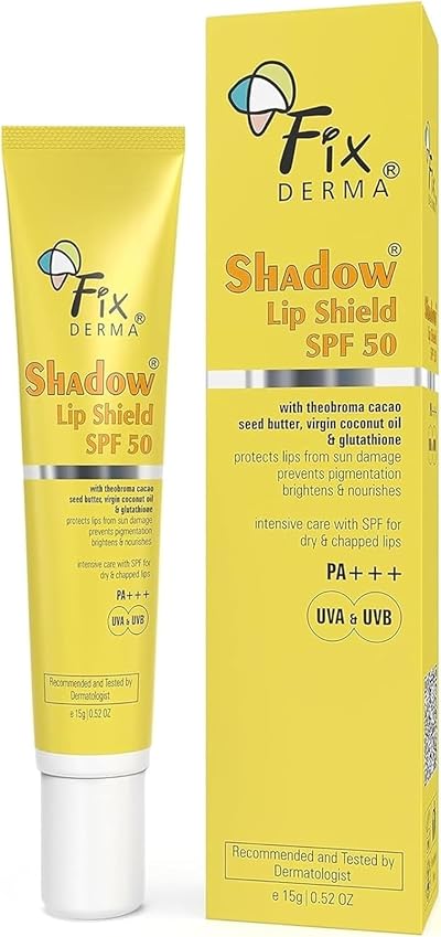 FIXDERMA Shadow SPF 50 Lip Balm for Pigmented Lips Sun Protection 15gm