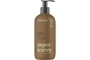 ATTITUDE Liquid Hand Soap with Essential Oils, Moisturizing Hand Wash, Gentle Daily Cleanser, EWG Verified, Vegan Clean Beaut