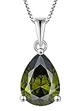 YL Teardrop Necklace 925 Sterling Silver Solitaire