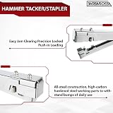 Barbarossa Heavy Duty Hammer Tacker Stapler 6-10mm Roofing Flooring Insulation view 4