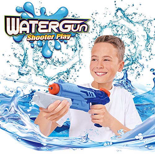 HITOP Water Guns for Kids 2 Pack Super Soaker Water Blaster Squirt Guns 300CC Toy Summer Swimming Pool Beach Sand Outdoor Water Fighting Play Toys Gifts for Boys Girls Children