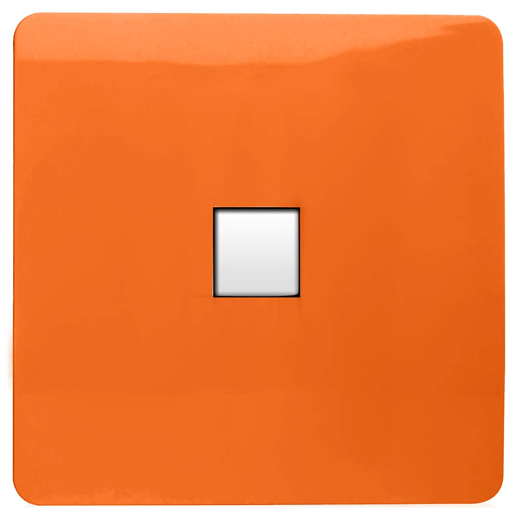 Trendi Artistic Modern Glossy Tactile Telephone Socket Orange