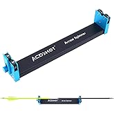 ACDSHOT Arrow Spinner Tester Arrow Squaring Device for Shaft Straightness, Vane Tuning and Broadhead Spin, All Aluminum Construction Arrow Straightness Detector Tool