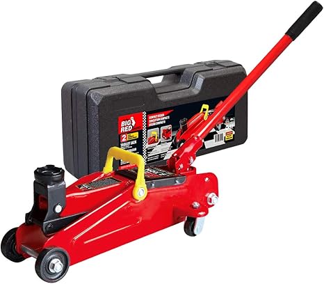 Torin Big Red Hydraulic Trolley Floor Jack With Carrying Case 2 Ton Capacity