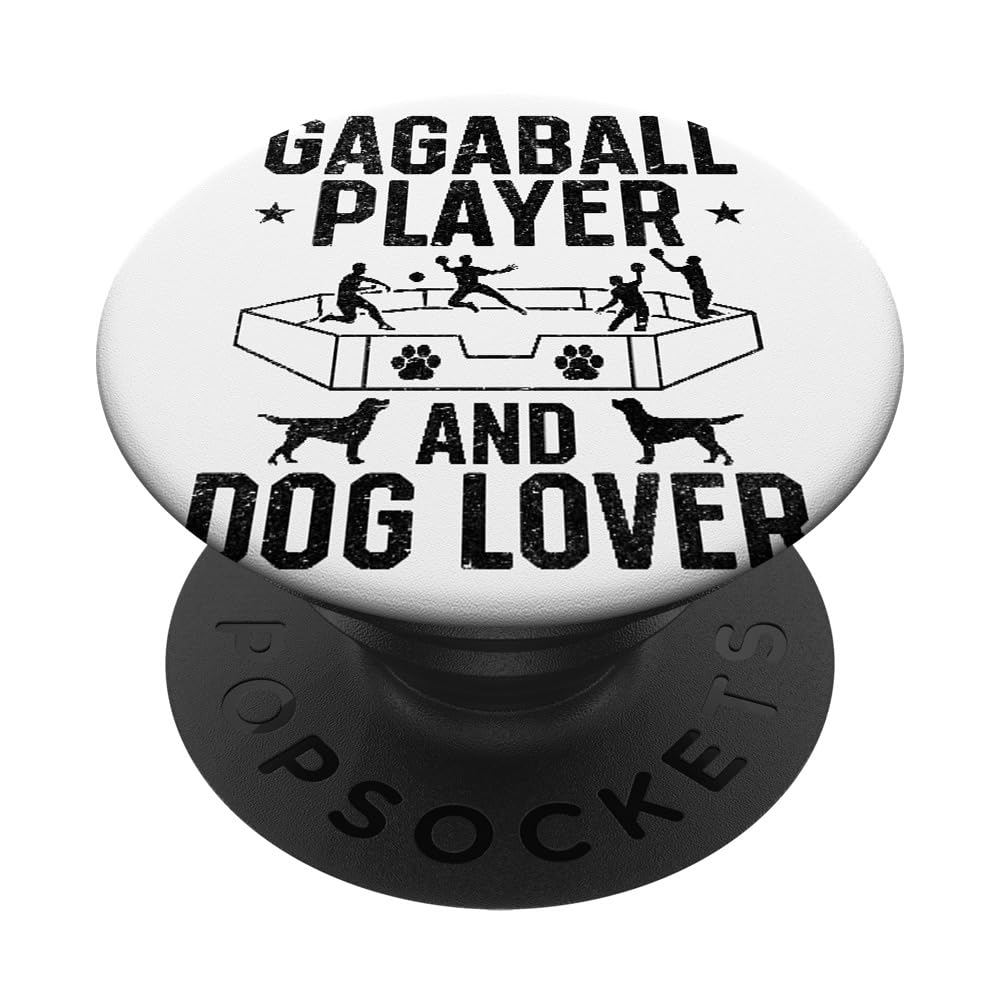Gagaball Player And Dog Lover - Gaga Ball Game Gagaball PopSockets Swappable PopGrip