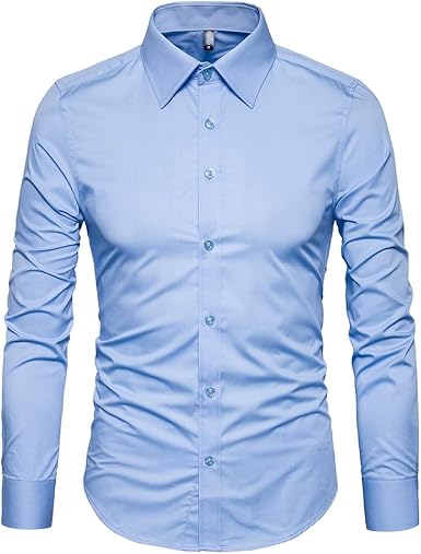 mens slim fit casual shirts