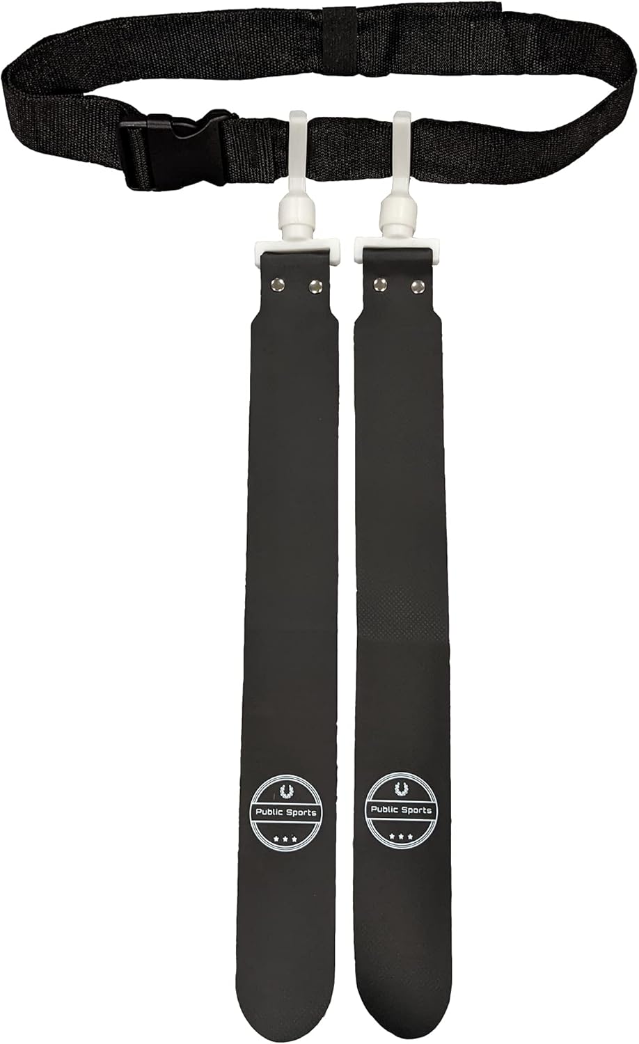 Public Sports Flag Football Belt - 2 Flags - Single (Black): Clothing
