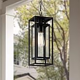 mirrea 14" Outdoor Pendant Lights for Front Porch Hanging Lamps for House Outside Lighting Fixture for Patio Exterior Chandel