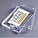 Yakri Clear Acrylic Photo Frame,Magnetic Perspex Picture Holders Table Standing Double Side Displays (2.5x3.5)