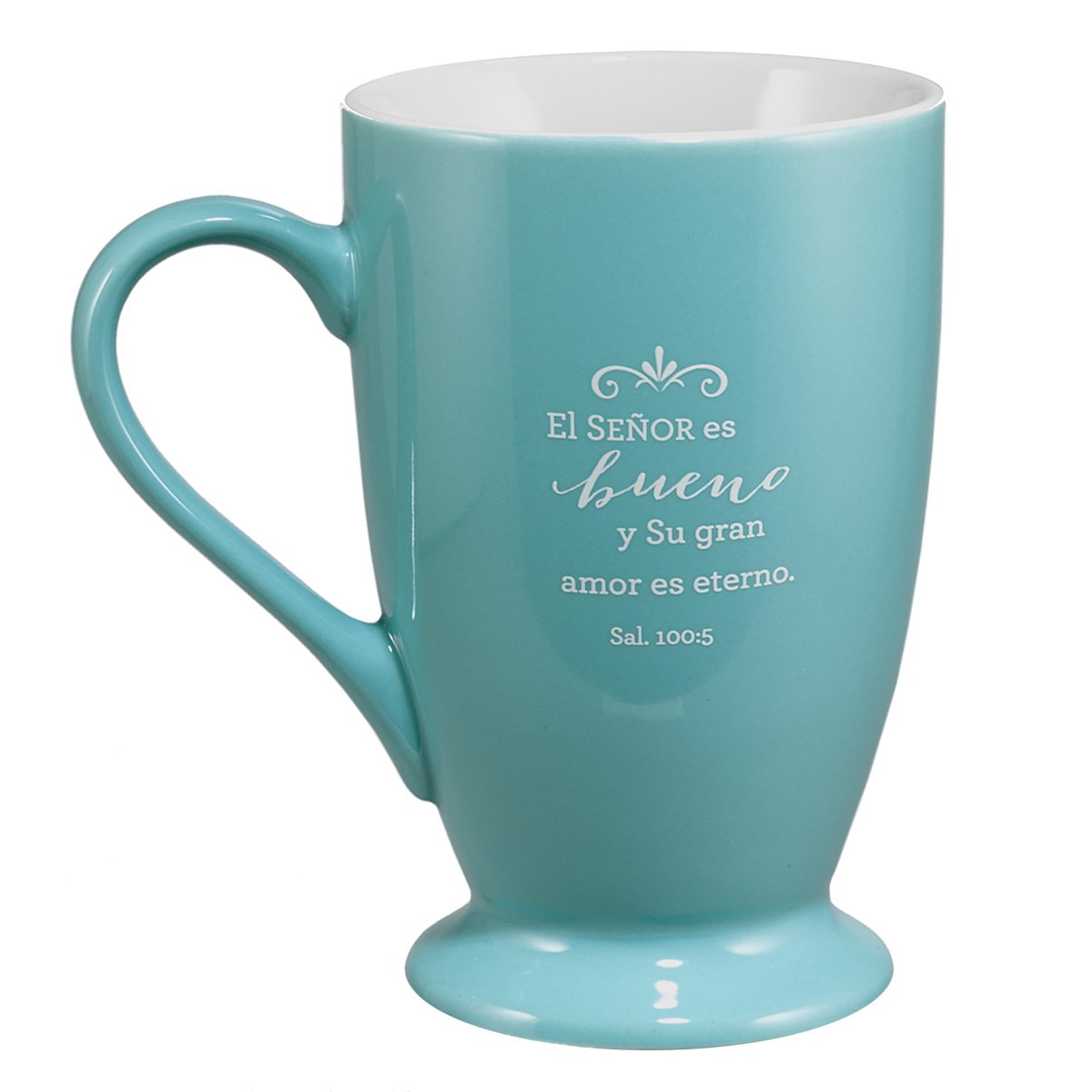 Taza azul «Dios es bueno» - Sal. 100:5