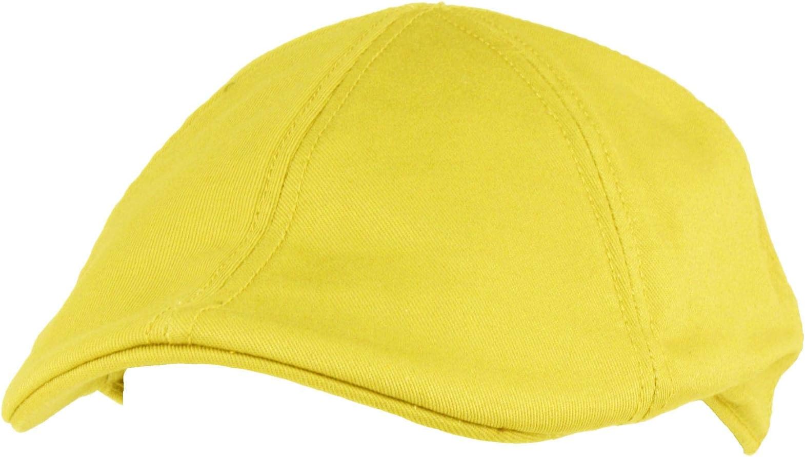 Men's 100% Cotton Duck Bill Flat Golf Ivy Driver Visor Sun Cap Hat