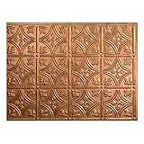 FASÄDE Traditional Style/Pattern 1 Decorative Vinyl Backsplash Panel in Antique Bronze (One 18