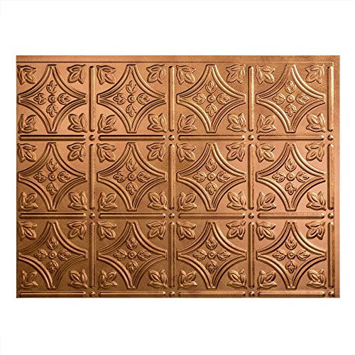 Fasade Easy Installation Traditional 1 Antique Bronze Backsplash Panel for Kitchen and Bathrooms (18