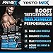 Prime X Testo Max- All Natural Free Testosterone Booster to Increase Sex Drive & Libido, Burn Fat, Build Lean Muscle, Improve Performance