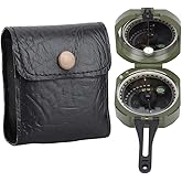 Tbest Military Compass,Bussola Professionale,Outdoor Guide,Professional Outdoor High Accuracy Geological Guide Fluorescent Guide