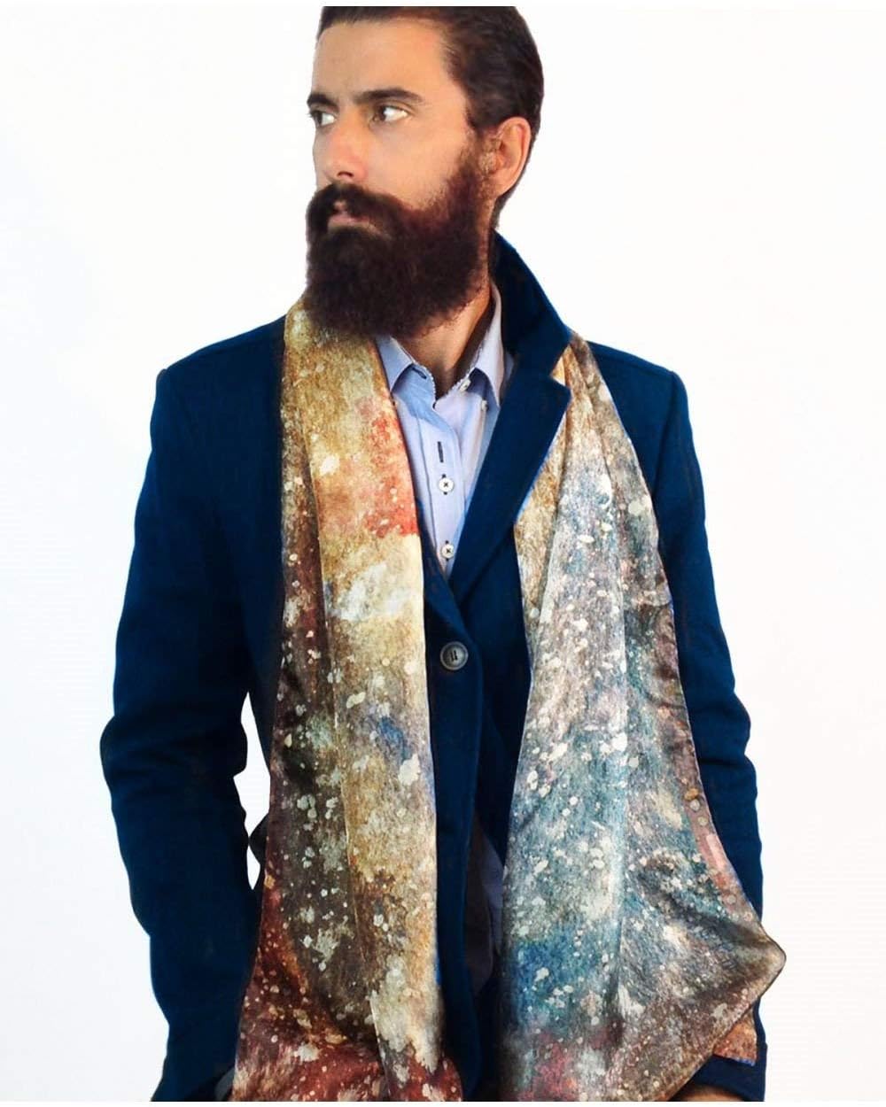 Elegant man silk scarf - No more ties!