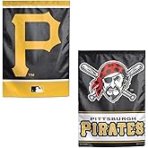 MLB Pittsburgh Pirates Flag12x18 Garden Style 2 Sided Flag, Team Colors, One Size