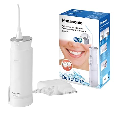 Panasonic EW-DJ40 tragbare Munddusche/Reisemunddusche mit integriertem Wassertank, weiß