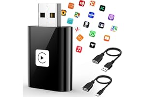 MARDAYKET Mini Wireless Carplay Adapter for iPhone, 2025 Stable Universal Wireless carplay Adapter, Fast Convert Factory Wired to Wireless CarPlay Dongle Cars for Apple for iOS