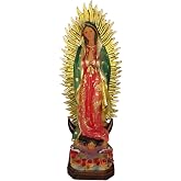Statue De La Vierge De Guadalupe En Acrylique - Décoration Maison Et Jardin (30x17 Cm) - 9