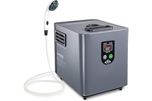 Hike Crew Portable Propane Water Heater & Shower Pump – Compact Outdoor Cleaning Showering System w/LCD Auto Safety Shutoff for Instant Hot While Camping, Hiking Carry Case Included