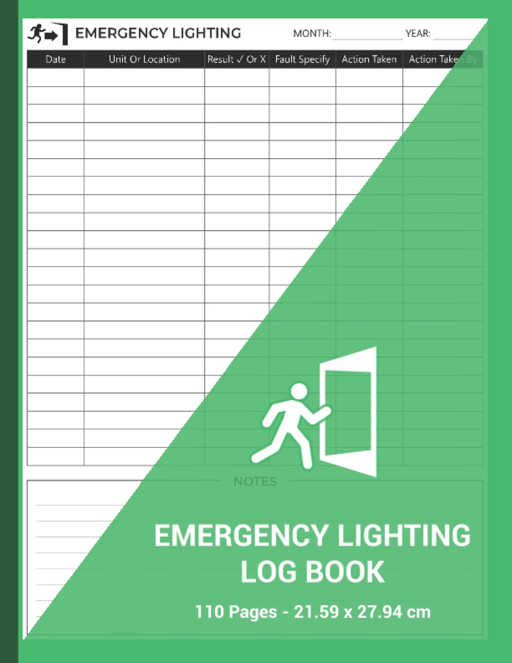 Mua Emergency Lighting Log Book Emergency Light Register Emergency
